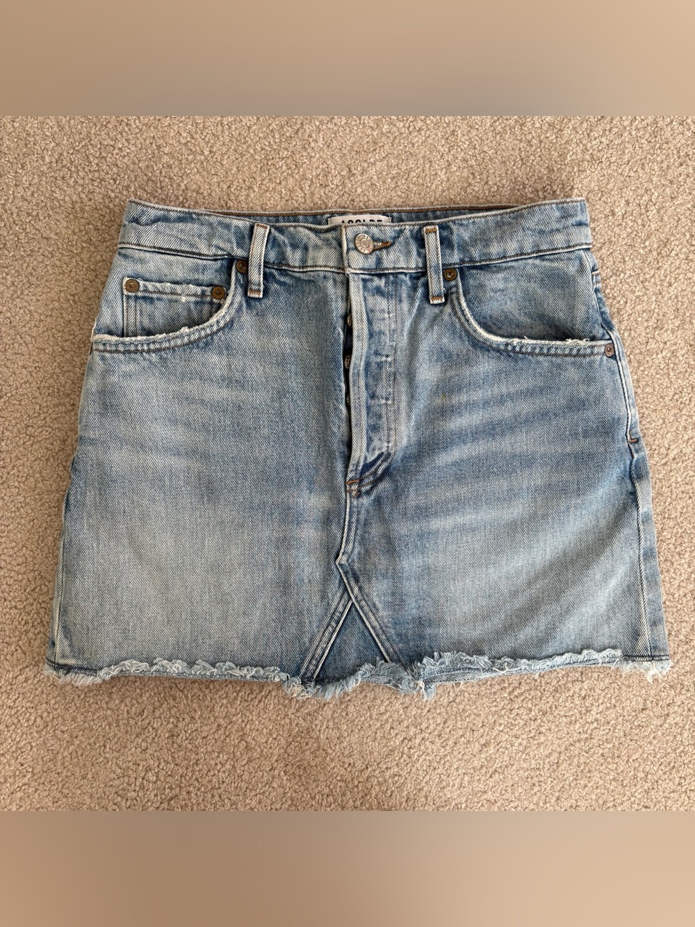 AGOLDE Denim Mini Skirt
